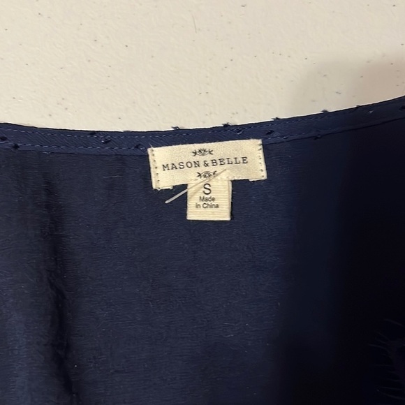 Mason & Belle navy empire waist top. small - Picture 5 of 10